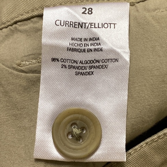 NWT Current/Elliott olive green khaki pants - Picture 9 of 9
